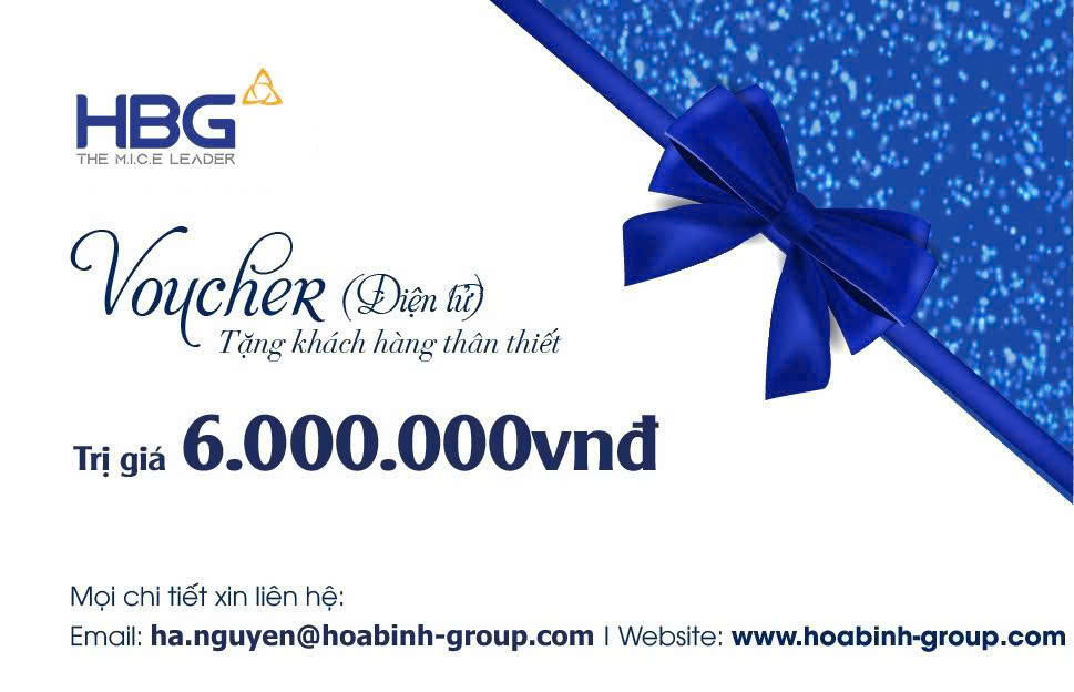 Voucher trị giá 6.000.000